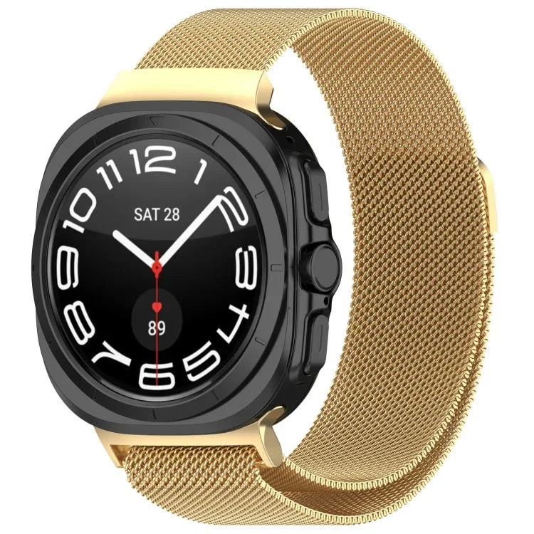 For Samsung Galaxy Watch Ultra 47mm Milan Magnetic Metal Steel Watch Band