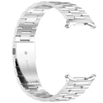 For Galaxy Watch Ultra2 2026 / 2025 / 1 2024 Three Beads Stainless Steel Metal Watch Band, Silver, Black, Gold, Rose Gold