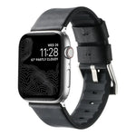 Genuine Leather Hybrid Silicone Watch Band, For Apple Watch Series 7 41mm, For Apple Watch Series 7 45mm, For Apple Watch SE 40mm, For Apple Watch SE 44mm, For Apple Watch Series 6 40mm, For Apple Watch Series 6 44mm, For Apple Watch Series 5 44mm     ...