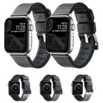 Genuine Leather Hybrid Silicone Watch Band, For Apple Watch Series 7 41mm, For Apple Watch Series 7 45mm, For Apple Watch SE 40mm, For Apple Watch SE 44mm, For Apple Watch Series 6 40mm, For Apple Watch Series 6 44mm, For Apple Watch Series 5 44mm     ...