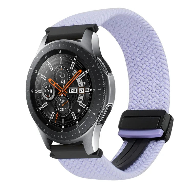 22mm Magnetic Buckle Braided Watch Band, For Samsung Galaxy Gear S3 Classic, For Samsung Galaxy Watch 46mm
