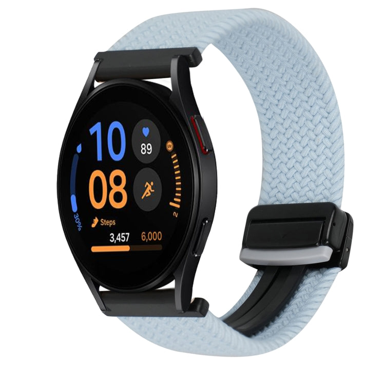 20mm Magnetic Buckle Braided Watch Strap, For Samsung Galaxy Watch FE 40mm, For Samsung Galaxy Watch 6 Classic