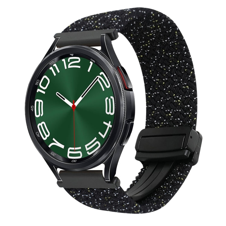 20mm Magnetic Buckle Braided Watch Strap, For Samsung Galaxy Watch FE 40mm, For Samsung Galaxy Watch 6 Classic