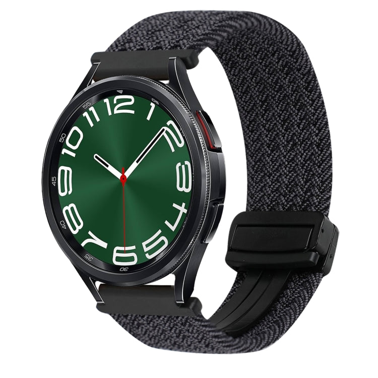 20mm Magnetic Buckle Braided Watch Strap, For Samsung Galaxy Watch FE 40mm, For Samsung Galaxy Watch 6 Classic