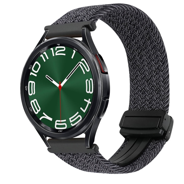 20mm Magnetic Buckle Braided Watch Strap, For Samsung Galaxy Watch FE 40mm, For Samsung Galaxy Watch 6 Classic
