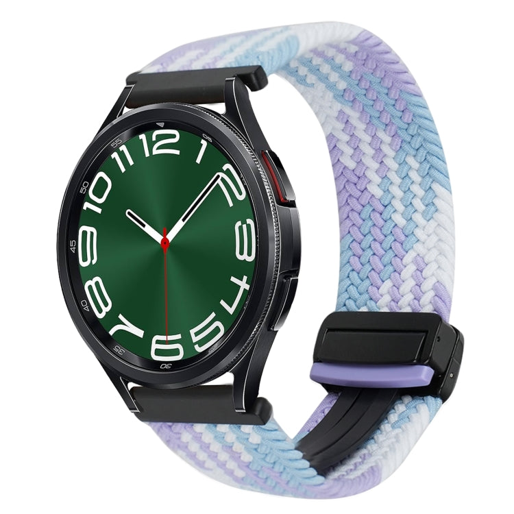 20mm Magnetic Buckle Braided Watch Strap, For Samsung Galaxy Watch FE 40mm, For Samsung Galaxy Watch 6 Classic