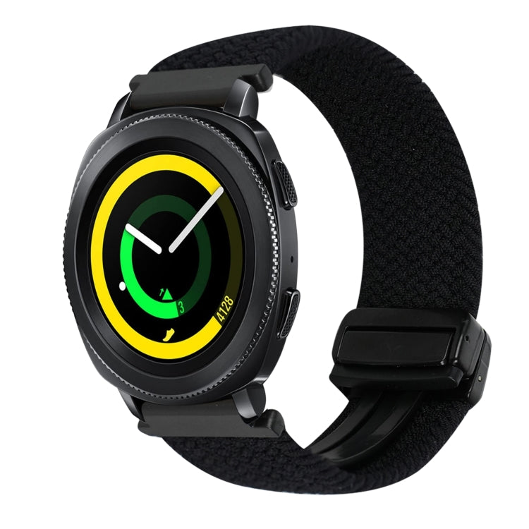 20mm Magnetic Buckle Braided Watch Strap, For Samsung Galaxy Watch 5 Pro, For Samsung Gear Sport