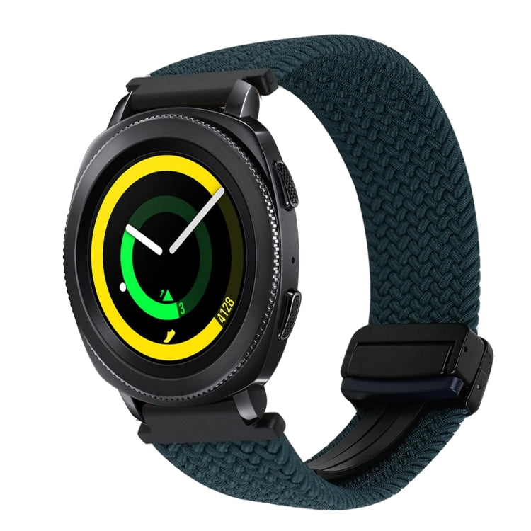 20mm Magnetic Buckle Braided Watch Strap, For Samsung Galaxy Watch 5 Pro, For Samsung Gear Sport