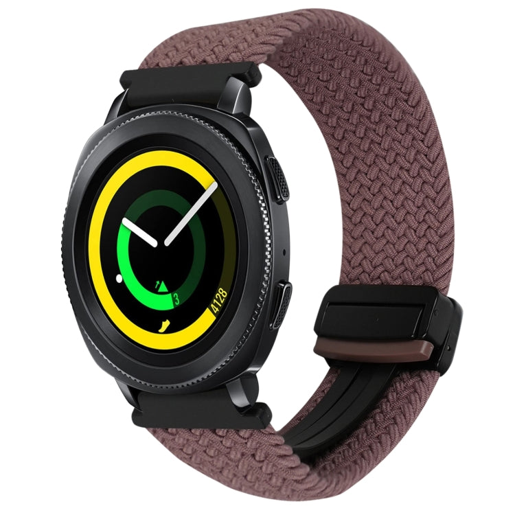 20mm Magnetic Buckle Braided Watch Strap, For Samsung Galaxy Watch 5 Pro, For Samsung Gear Sport