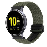 20mm Magnetic Buckle Braided Watch Strap, For Samsung Galaxy Watch Active 2, For Samsung Galaxy Watch 3 41mm
