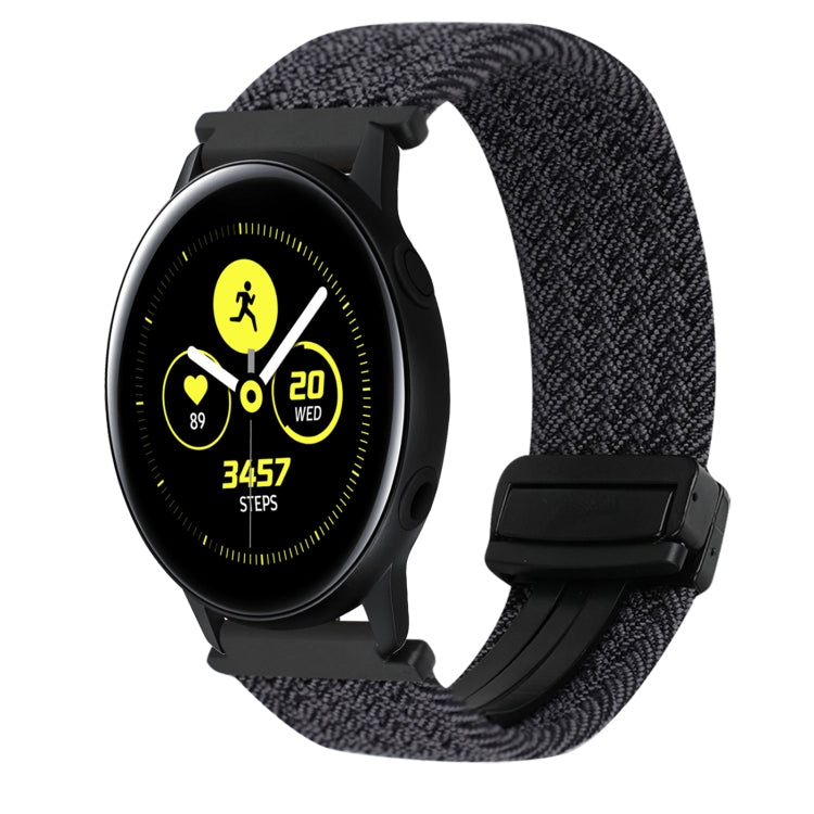 20mm Magnetic Buckle Braided Watch Strap, For Samsung Galaxy Watch Active, For Samsung Galaxy Watch 42mm