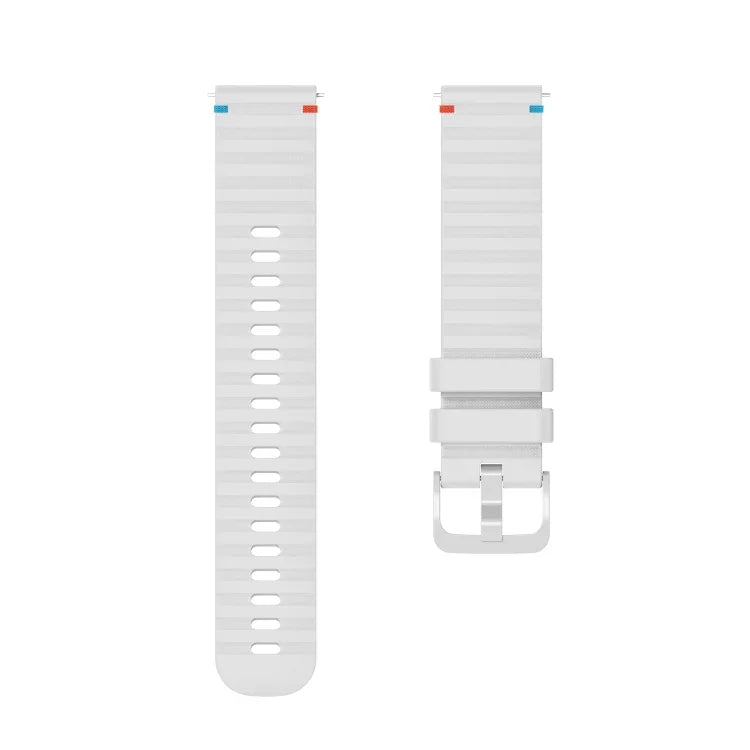 Wavy Dotted Stitched 20mm Silicone Watch Band, For Samsung Galaxy Watch 42mm, For Samsung Gear S2 Classic
