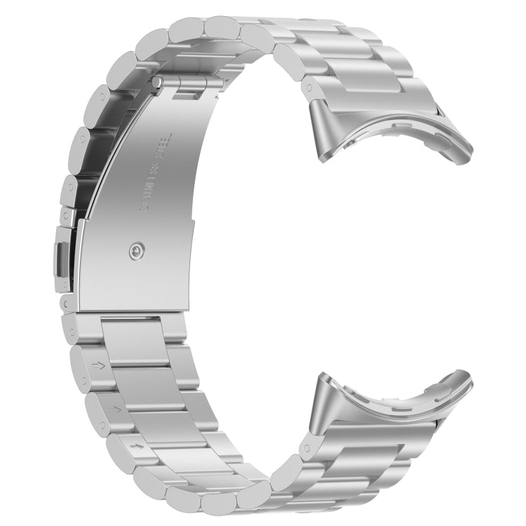 Three Beads Stainless Steel Metal Watch Band, For Google Pixel Watch 5 / 4 / 3 / 2 / 1 41mm, For Google Pixel Watch 5 / 4 / 3 45mm