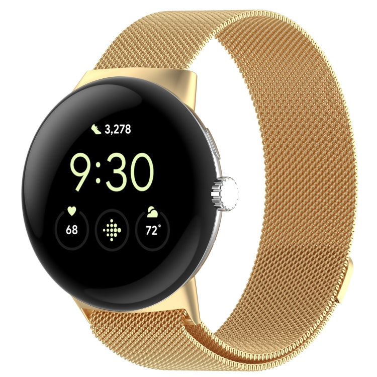 Milanese Metal Magnetic Watch Band, For  Google Pixel Watch 4 / Watch 3 45mm, For Google Pixel Watch 4 / 3 / 2 / 1 41mm