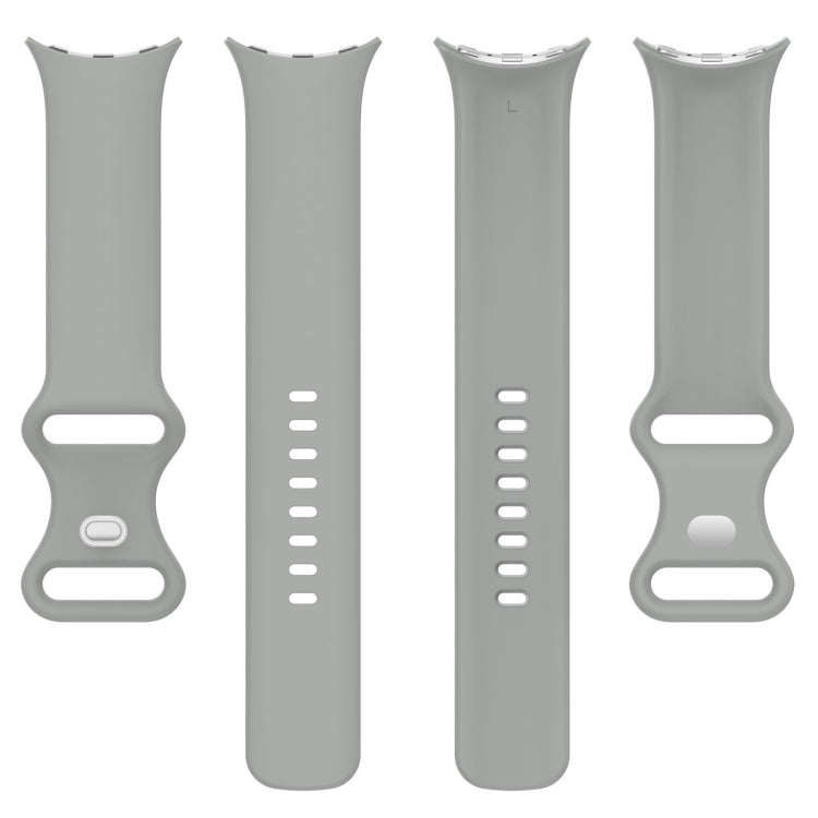 Solid Color Butterfly Buckle Silicone Watch Band, Size:L, Size: L