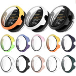 PC + Tempered Film Integrated Watch Protective Case, For Google Pixel Watch 3 45mm, For Google Pixel Watch 3 41mm