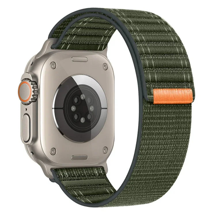 Sea Wave Nylon Hook and Loop Fastener Watch Band, For Apple Watch Series 4 44mm, For Apple Watch Series 4 40mm, For Apple Watch Series 3 38mm, For Apple Watch Series 3 42mm