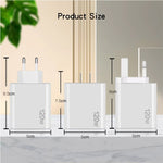 120W PD3.0 3 Type-C 2 USB Multi Port Quick Charger with Type-C to Type-C Cable, US Plug, US Plug + C to C Cable
