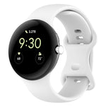 Solid Color Butterfly Buckle Silicone Watch Band, Size: S, Size: S