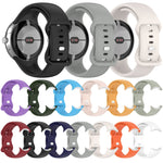 Solid Color Butterfly Buckle Silicone Watch Band, Size: S, Size: S
