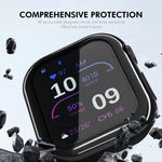 ENKAY Hat-Prince Electroplated Soft TPU Case with Screen Film, For Apple Watch Series 11 / 10 46mm, For Apple Watch Series 11 / 10 42mm