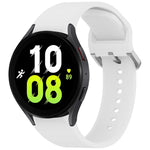 Solid Color Colorful Buckle Quick Release Silicone Watch Band, For Samsung Galaxy Watch 5 40 / 44mm, For Samsung Galaxy Watch 5 Pro, For Samsung Galaxy Watch 4 40 / 44mm, For Samsung Galaxy Watch 4 Classic 46 / 42mm