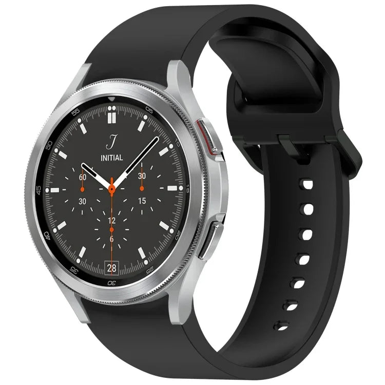 Solid Color Colorful Buckle Quick Release Silicone Watch Band, For Samsung Galaxy Watch 5 40 / 44mm, For Samsung Galaxy Watch 5 Pro, For Samsung Galaxy Watch 4 40 / 44mm, For Samsung Galaxy Watch 4 Classic 46 / 42mm