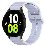 Wavy Grain Stitched Quick Release Silicone Watch Band, For Samsung Galaxy Watch 5 Golf Edition, For Samsung Galaxy Watch 5  44mm, For Samsung Galaxy Watch 5 Pro  45mm, For Samsung Galaxy Watch 5  40mm