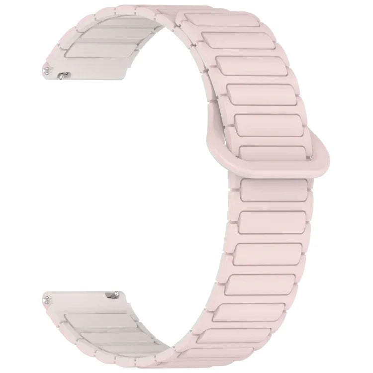 Dual Color Magnetic Buckle Silicone Watch Band, For Samsung Galaxy Watch 7 40 / 44mm