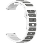 Two Color I-Shaped Silicone Watch Band, For Samsung Galaxy Watch 20mm, For Samsung Galaxy Watch 22mm