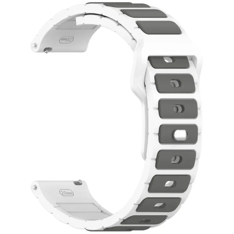 Two Color I-Shaped Silicone Watch Band, For Samsung Galaxy Watch 20mm, For Samsung Galaxy Watch 22mm