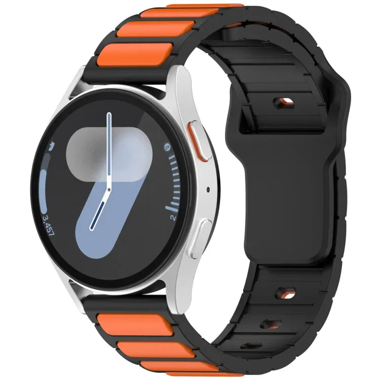 Two Color I-Shaped Silicone Watch Band, For Samsung Galaxy Watch 20mm, For Samsung Galaxy Watch 22mm