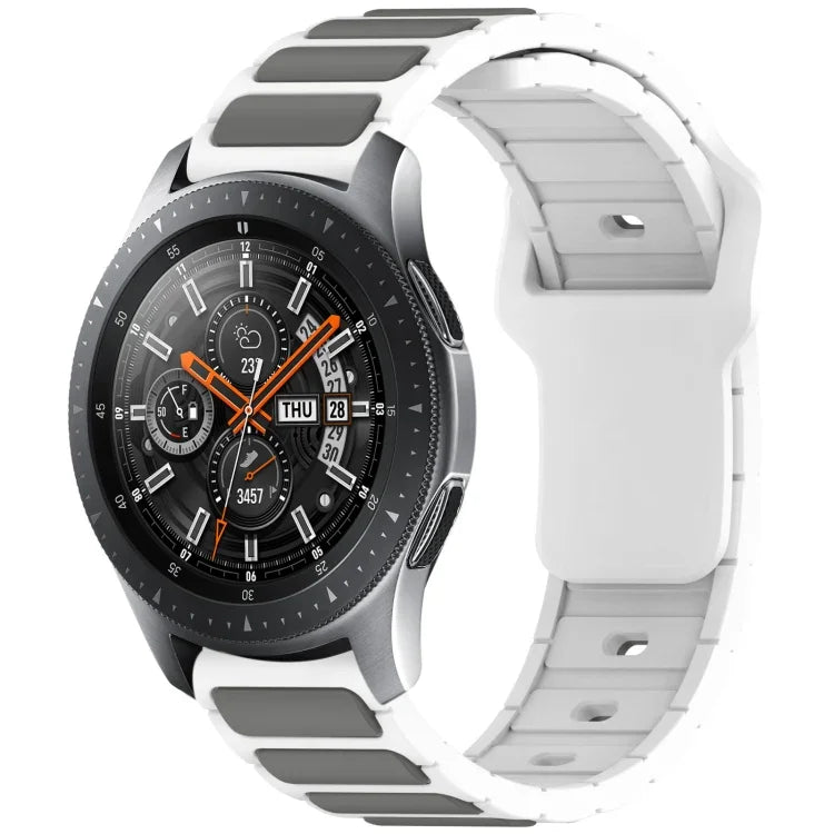 Two Color I-Shaped Silicone Watch Band, For Samsung Galaxy Watch 20mm, For Samsung Galaxy Watch 22mm