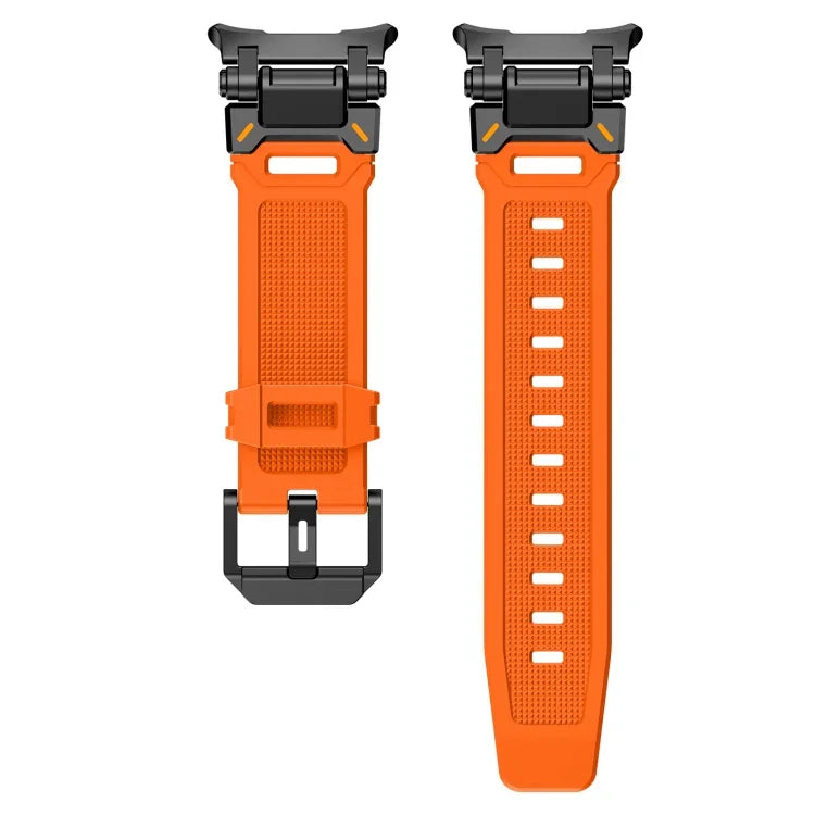 Black Connector Quick Release Silicone Watch Band, For Samsung Galaxy Watch Ultra 47mm / Ultra 2025