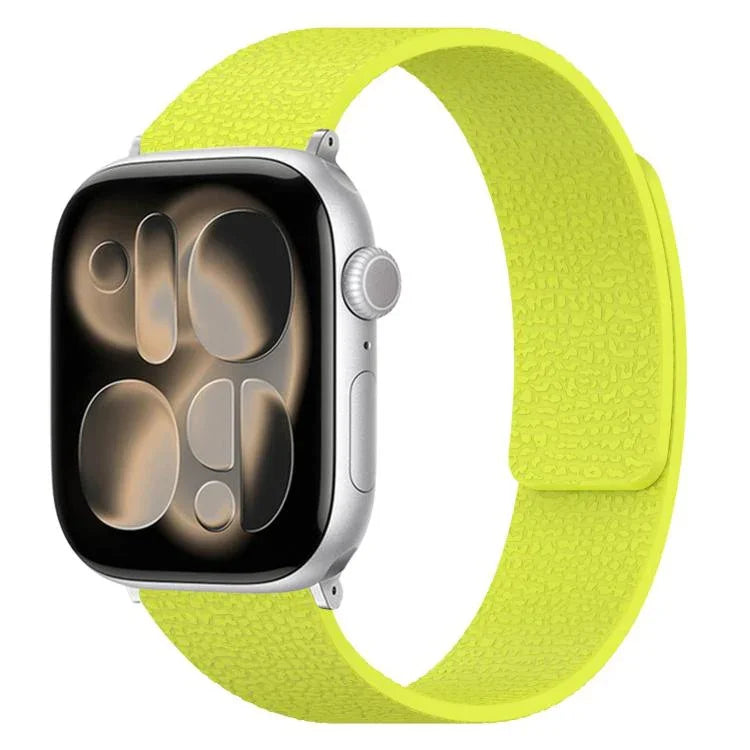 Litchi Texture Magnetic Silicone Watch Band, For Apple Watch 46mm / 49mm / 45mm / 44mm, For Apple Watch 42mm / 41mm / 40mm / 38mm