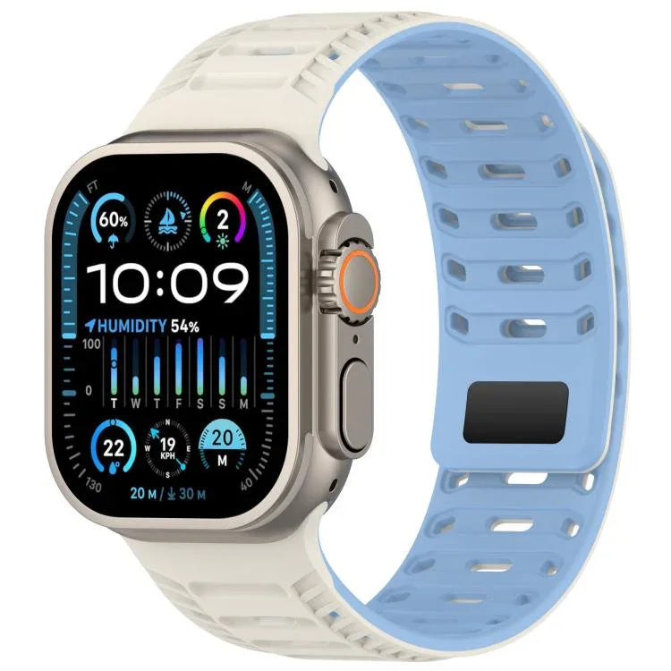 Mountain Armor Magnetic Silicone Watch Band, For Apple Watch 46mm / 49mm / 45mm / 44mm, For Apple Watch 42mm / 41mm / 40mm / 38mm