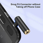 JUNSUNMAY 90 Degree Right Angle 3.5mm TRRS Male to Female Audio Adapter Connector