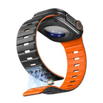 Norman Magnetic Silicone Watch Band, For Apple Watch 46mm / 49mm / 45mm / 44mm, For Apple Watch 42mm / 41mm / 40mm / 38mm