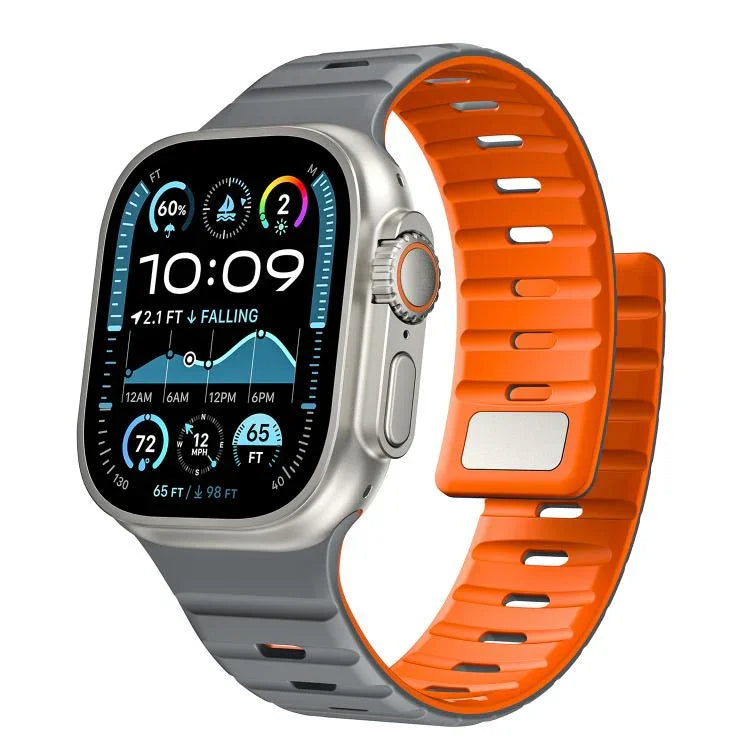 Norman Magnetic Silicone Watch Band, For Apple Watch 46mm / 49mm / 45mm / 44mm, For Apple Watch 42mm / 41mm / 40mm / 38mm