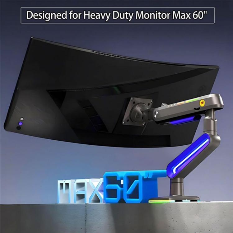 NORTH BAYOU G70 Height Adjustable Desktop Mount Mechanical Spring Gaming Monitor Stand, G70