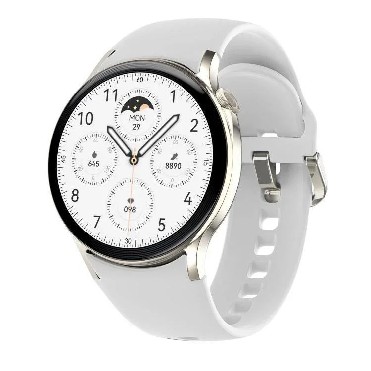 Sense 6 1.43 AMOLED Screen IP68 Waterproof Bluetooth Call Smartwatch Supports Health Monitoring