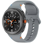 For Samsung Galaxy Watch8 / Watch8 Classic Stitched Solid Color Silicone Watch Band, S, M