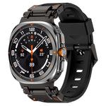 Explorer Metal Head Fluororubber Watch Band, For Samsung Galaxy Watch Ultra 47mm / Ultra 2025