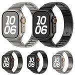 Curved Side Detachable Stainless Steel Watch Band, For Apple Watch 46mm / 49mm / 45mm / 44mm, For Apple Watch 42mm / 41mm / 40mm / 38mm