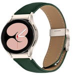 Lychee Texture Starlight Turtle Back Buckle Leather Watch Band, For Samsung Galaxy Watch 7 40 / 44mm