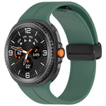 Folding Magnetic Buckle Silicone Watch Band, For Samsung Galaxy Watch8 / Watch8 Classic
