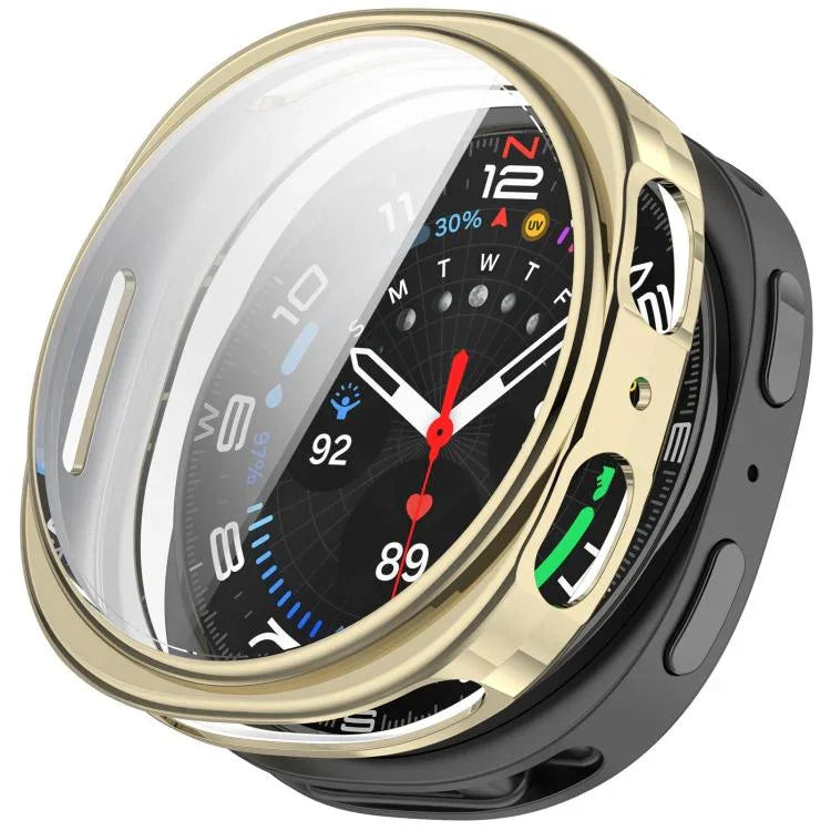 All Coverage Electroplated TPU Watch Protective Case, For Samsung Galaxy Watch 8 44mm, For Samsung Galaxy Watch 8 40mm