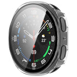 Tempered Film Integrated PC Watch Cover, For Galaxy Watch9 / 8 44mm, For Galaxy Watch9 / 8 40mm, For Samsung Galaxy Watch8 Classic 46mm