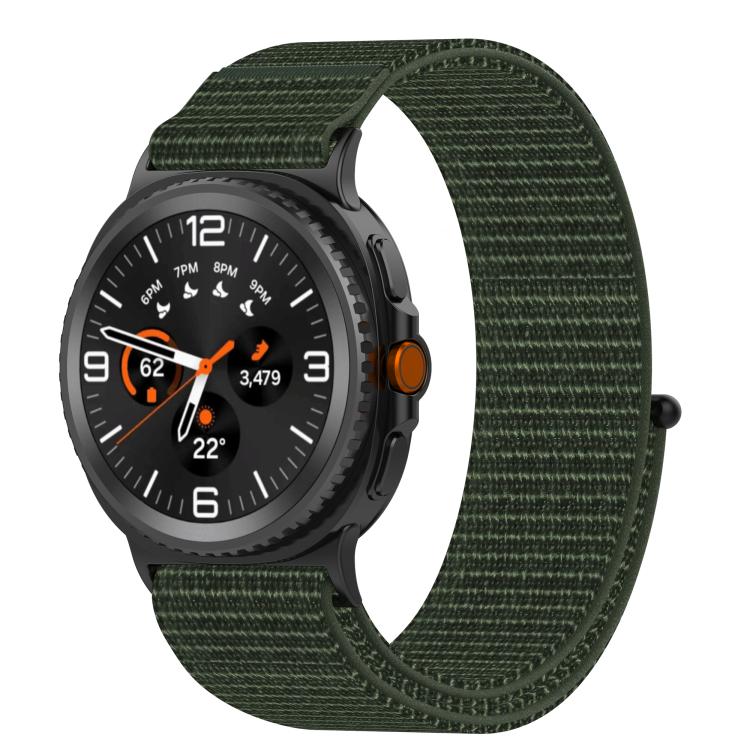 Nylon Hook and Loop Fastener Watch Band, For Samsung Galaxy Watch8 / Watch8 Classic