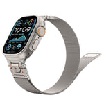 Milanese Steel Magnetic Watch Band, For Apple Watch 46mm / 49mm / 45mm / 44mm